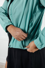 Load image into Gallery viewer, Fit Happens Nylon Tennis Jacket in Tidal Wave