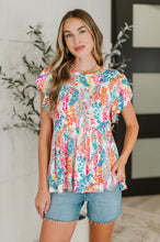 Load image into Gallery viewer, Flirt Alert Flutter Sleeve Top in Ivory