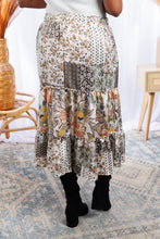 Load image into Gallery viewer, Floral Patches - Midi Skirt