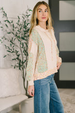 Load image into Gallery viewer, Floral Patchwork Hooded Pullover