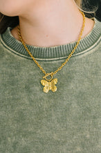 Load image into Gallery viewer, Flutter & Shine Butterfly Pendant Necklace in Gold