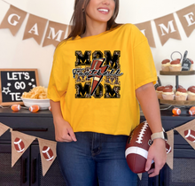Load image into Gallery viewer, Football Mom Graphic T-Shirt (multiple color options)