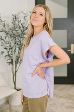 Load image into Gallery viewer, Foundation First Waffle Knit Relaxed Tee in Lilac
