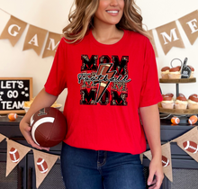 Load image into Gallery viewer, Football Mom Graphic T-Shirt (multiple color options)