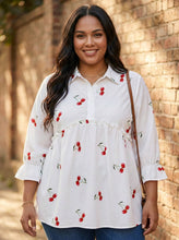 Load image into Gallery viewer, Sweet Cherry Orchard Babydoll Blouse