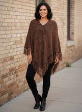 Load image into Gallery viewer, Woodland Wanderer Fringe Poncho (multiple color options)