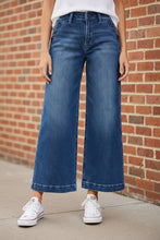 Load image into Gallery viewer, RISEN High Rise Wide Leg Jeans With Pocket Button Detail