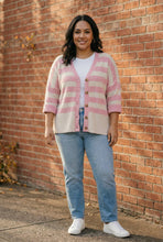 Load image into Gallery viewer, Hometown Heart Striped Cardigan