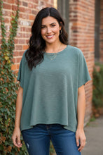 Load image into Gallery viewer, Serene Sanctuary Oversized Tee in Ash Jade