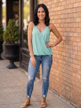 Load image into Gallery viewer, Effortless Elegance Surplice Tank (multiple color options)