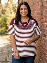 Load image into Gallery viewer, Boardwalk Bound Striped Top (multiple color options)