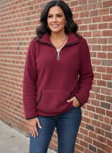 Load image into Gallery viewer, Morning Mists Quarter-Zip Fleece Sweatshirt (multiple color options)