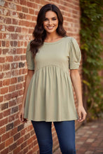 Load image into Gallery viewer, Sunday Morning Sweetheart Babydoll Top