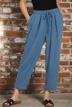 Load image into Gallery viewer, Drift & Dream Woven Crepe Pants in Dusty Blue