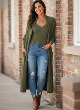 Load image into Gallery viewer, Charming Life Ribbed Knit Tank and Cardigan Set (multiple color options)