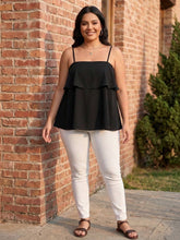 Load image into Gallery viewer, Midnight Muse Ruffle Cami