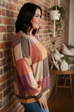 Load image into Gallery viewer, Fireside Quilt Oversized Waffle Knit Pullover