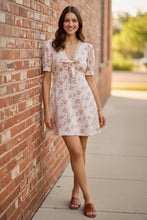 Load image into Gallery viewer, Vineyard Vows Floral Mini Dress