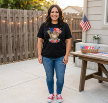 Load image into Gallery viewer, Americana Cow Graphic T-Shirt