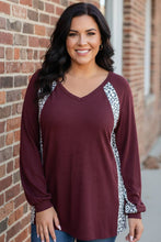 Load image into Gallery viewer, Untamed Spirit Leopard Raglan Top (multiple color options)