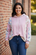Load image into Gallery viewer, Sweet Spring Blossoms Color Block Hoodie