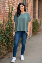 Load image into Gallery viewer, Serene Sanctuary Oversized Tee in Ash Jade