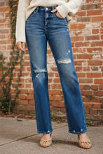 Load image into Gallery viewer, RISEN Tummy Control High Rise Straight Distressed Jeans