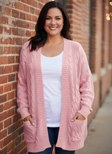 Load image into Gallery viewer, Frostbound Cable-Knit Cardigan (multiple color options)
