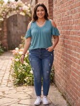Load image into Gallery viewer, Patio Social Cold Shoulder Top (multiple color options)