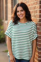 Load image into Gallery viewer, Daily Drift Jacquard Tee in Kelly Green