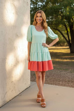 Load image into Gallery viewer, Harbor & Hue Tiered Mini Dress
