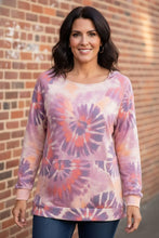 Load image into Gallery viewer, Cosmic Swirl Tie-Dye Terry Hoodie