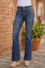 Load image into Gallery viewer, RISEN High Rise Flare Jeans With Seam Detail Waistband