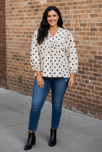 Load image into Gallery viewer, Retro Reverie Polka Dot Blouse Corduroy Blouse