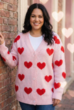 Load image into Gallery viewer, Sweetest Devotion Heart Button-Down Cardigan (multiple color options)