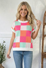 Load image into Gallery viewer, Hot Pink Sugar Rush Checkered Top