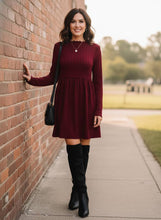 Load image into Gallery viewer, Fireside Poetry Knit Mini Dress