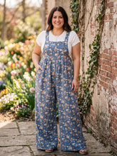 Load image into Gallery viewer, Garden Market Wide-Leg Denim Overalls