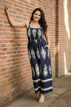 Load image into Gallery viewer, Stolen Moments Wide-Leg Jumpsuit in Navy
