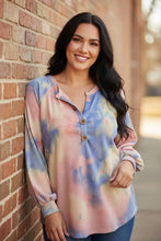 Load image into Gallery viewer, Prism Pulse Henley Knit Top