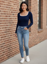 Load image into Gallery viewer, Linear Pulse Contrast Trim Top (multiple color options)