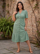 Load image into Gallery viewer, English Garden Eyelet Midi Midi Dress (multiple color options)