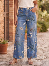 Load image into Gallery viewer, Meadow Bloom Wide Leg Jeans (2 color options)