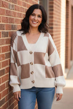 Load image into Gallery viewer, Autumn Cabin Checkerboard Cardigan