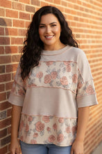 Load image into Gallery viewer, Roses are Red Colorblock Top