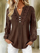 Load image into Gallery viewer, Lace Made Lovely Blouse (multiple color options)