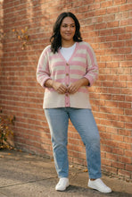 Load image into Gallery viewer, Hometown Heart Striped Cardigan