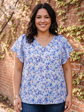 Load image into Gallery viewer, Garden Breeze Flutter Sleeve Blouse (multiple color options)