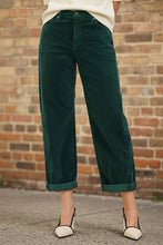 Load image into Gallery viewer, RISEN High Rise Crop Barrel Corduroy Pants