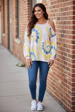 Load image into Gallery viewer, Cotton Candy Skies Cold Shoulder Top